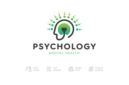 Psychology Logo Icon Design Vector, a Branding & Logo Template by Minimalist Logos