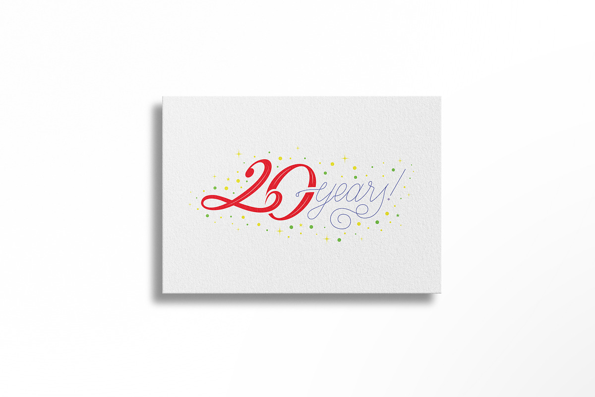 20 years! - Birthday lettering, a Graphic by Guillaume Laserson (Photo 1 of 3)
