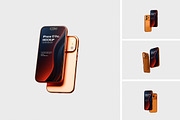 iPhoen 17 Pro Mockup, an iPhone Mockup by HanaSaka_Studio (Thumbnail 1 of 5)