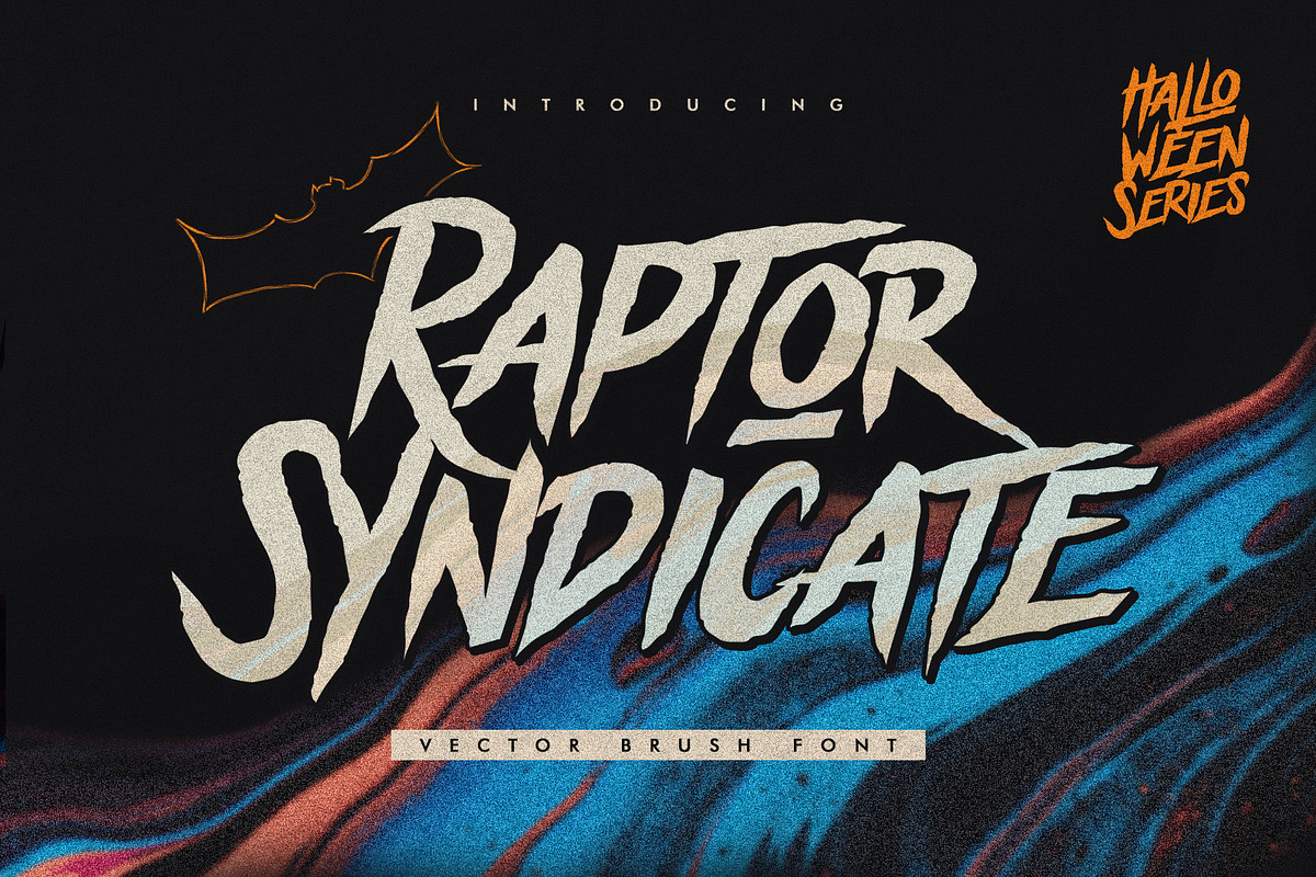 Raptor Syndicate - Halloween Font, a Serif Font by giemons™ (Photo 2 of 6)