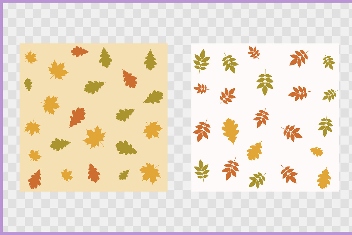 Fall Leaves Pattern Digital Papers, a Pattern Graphic by Gfx Expert Team (Photo 3 of 5)