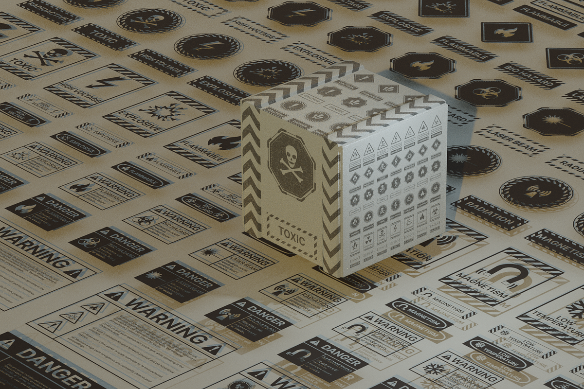 Dangerous Hazard Signs Bundle, an Icon by xresch (Photo 13 of 14)