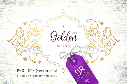 3. Set Of 98 Vector Line Elements.