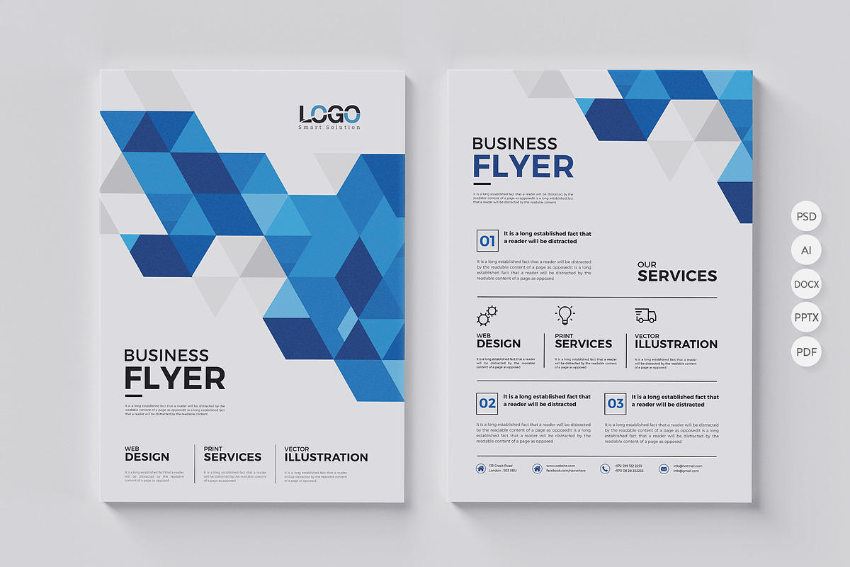 20 Corporate Flyer-Double Sided, a Flyer Template by BrochuresFactory (Photo 7 of 21)