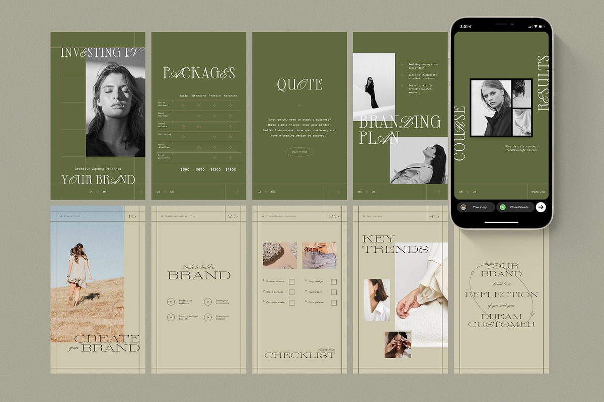 Floral Brand Bundle, a Social Media Template by iStar Design (Photo 9 of 15)