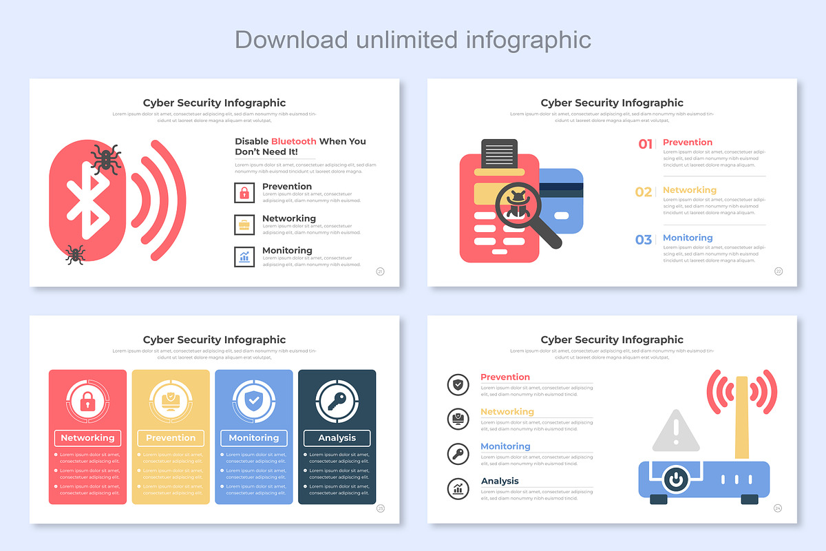 Cyber Security Infographic, a Presentation Template by Mighty-Slide (Photo 7 of 7)