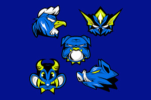 Esport Logo Asset Illustration, an Object Illustration by graphicook