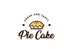 Fresh And Tasty Pie Cake Logo, a Branding & Logo Template by AlvinStd