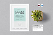 Brief Proposal Template, a Stationery Template by Designsoul14 (Thumbnail 1 of 4)