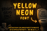 Yellow Neon Font, a Handwritten Font by Handmadefont (Thumbnail 17 of 19)