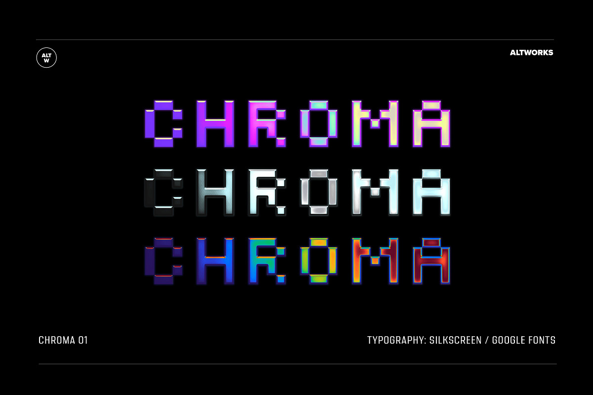 Chroma - Photoshop Effect, a Texture Graphic by AltWrks (Photo 3 of 10)
