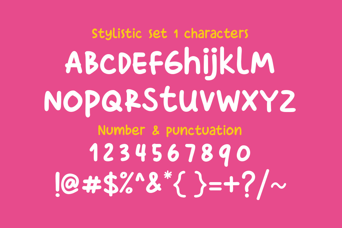 Super Kiddy Sans | Cute-Font, a Sans Serif Font by Scratch Design (Photo 12 of 13)