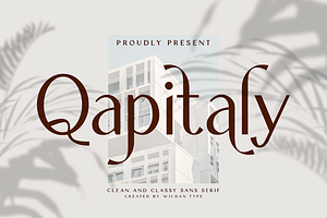 Qapitaly, a Sans Serif Font by Wildan Type