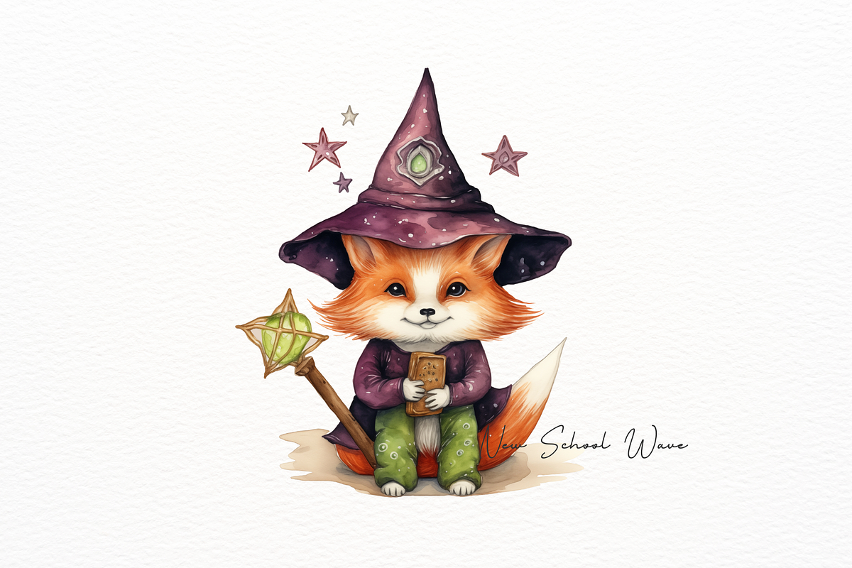 Cute Chibi Watercolor Animals, an Object Illustration by New-School-Wave (Photo 3 of 5)