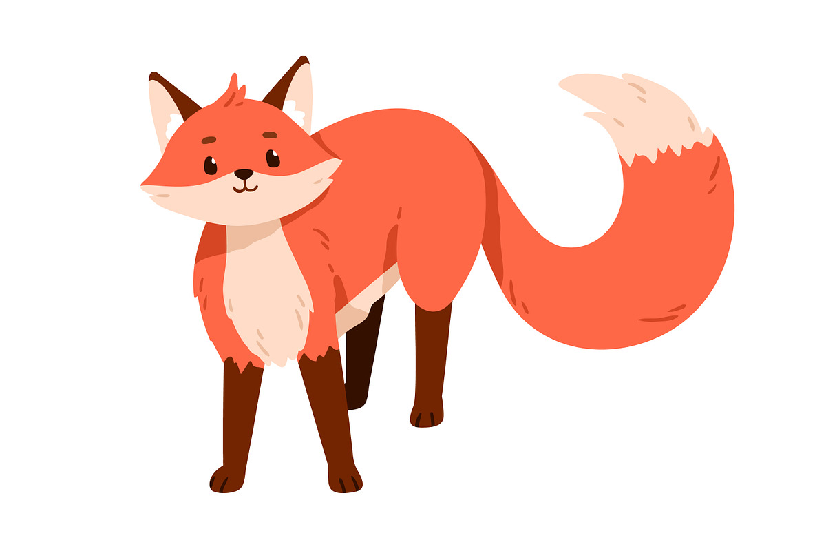 Cute funny cartoon fox childish set, an Animal Illustration by Good Studio (Photo 7 of 9)
