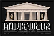 Andromeda Unique Display Typeface, a Serif Font by Absonstype (Thumbnail 1 of 11)