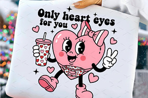Only Heart Eyes For You Valentines, an Illustration by Libby Wishes