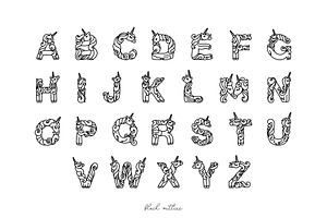 Unicorn Alphabet