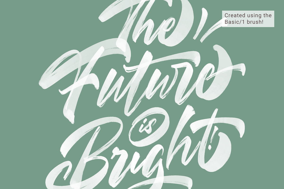Textured Calligraphy Brushes 2.0 preview 4