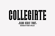 Collegiate - Slab Serif Font