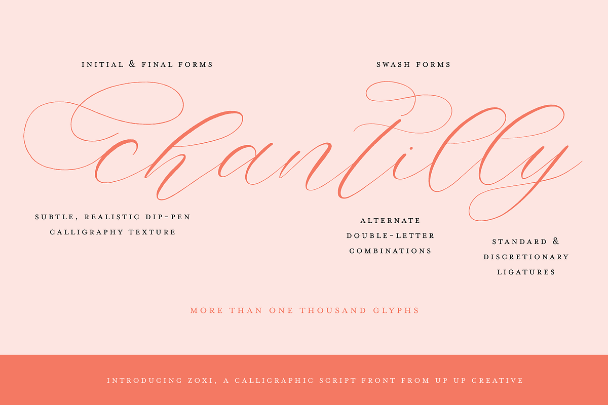 Zoxi, a Calligraphy Script Font, a Script Font by Up Up Creative (Photo 2 of 8)
