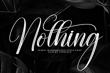 Nothing | Script Font