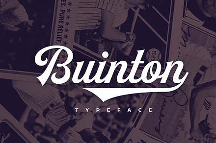 Buinton, a Script Font by Mika Melvas