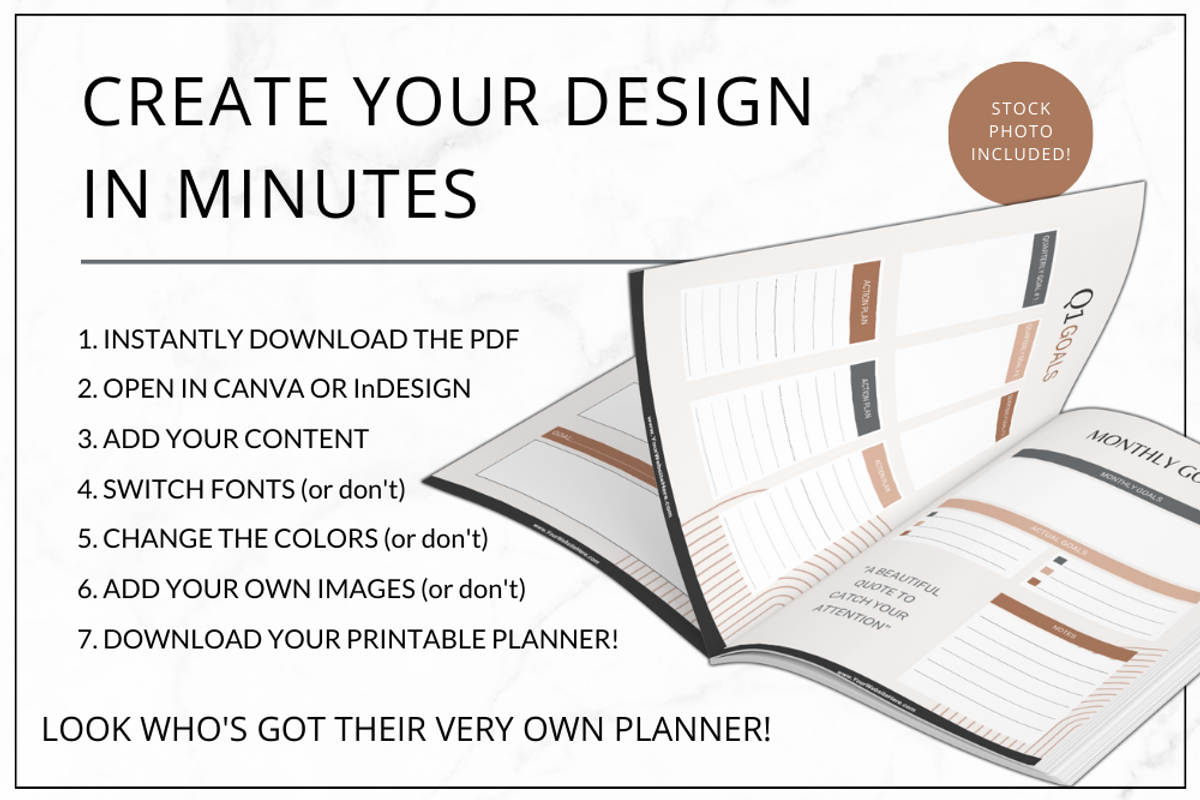 Planner Canva | Nikki Smythe, a Stationery Template by Lady Boss Studio (Photo 4 of 8)