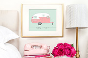Retro Camper Vectors, an Illustration by Charming Ink (Thumbnail 3 of 3)