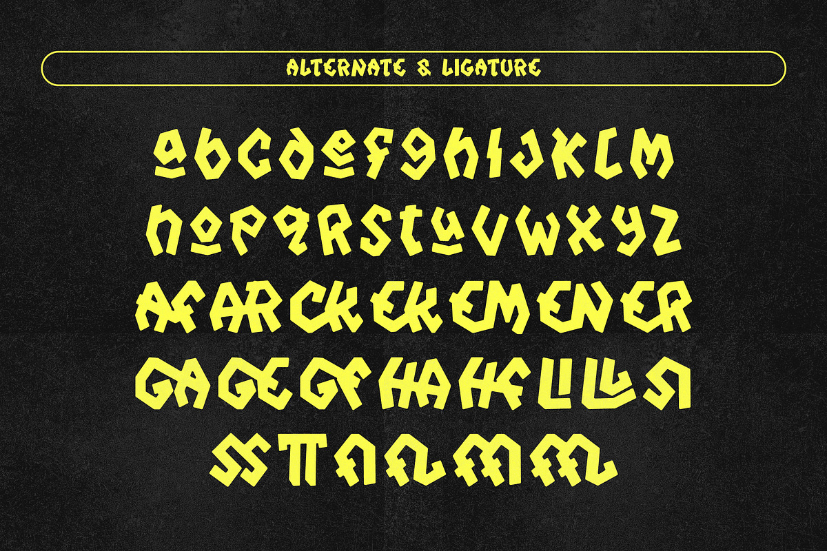 Hardsick - Display Typeface, a Symbol Font by Dryy.type (Photo 9 of 9)