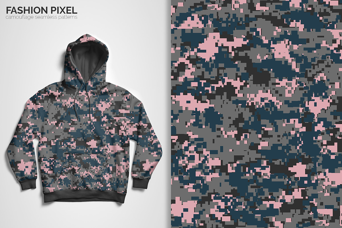 Fashion Pixel Camouflage Patterns, a Pattern Graphic by 3Y_Design (Photo 4 of 6)