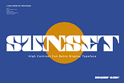 SUNSET, a Slab Serif Font by Absonstype (Thumbnail 1 of 11)