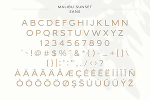 Malibu Sunset - A Beautiful Font Duo