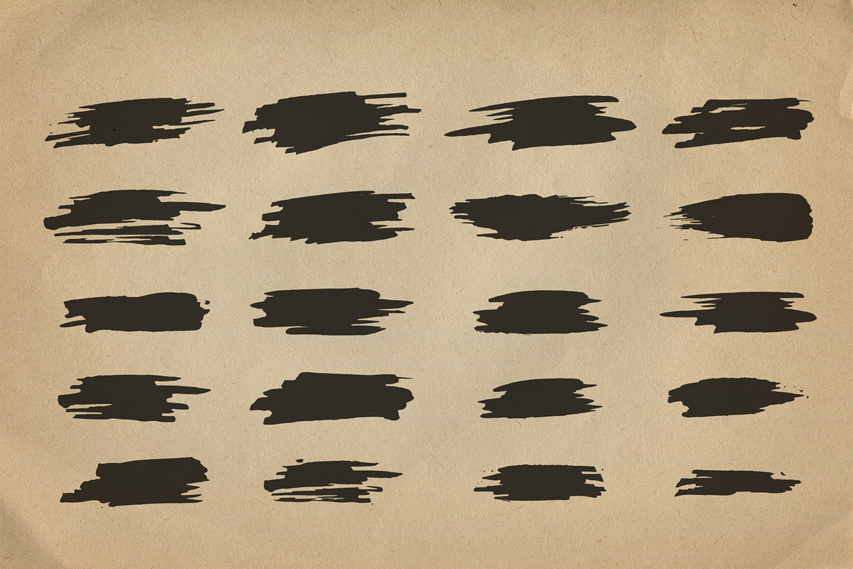 20 Grunge Paint Brush Stroke Collect, an Object Graphic by zahidhossainalif (Photo 2 of 3)