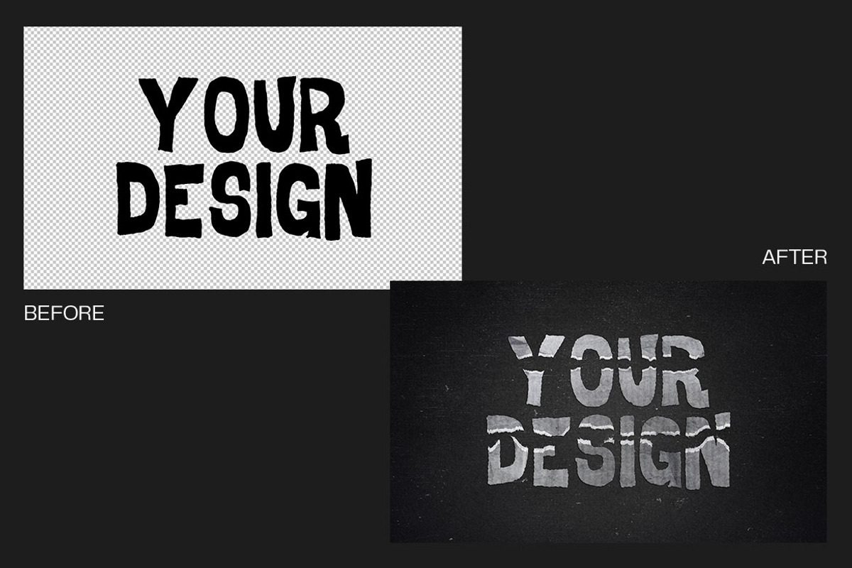 Ripped Paper Text Effect, a Layer Style Add-On by dokudokunomi (Photo 2 of 4)