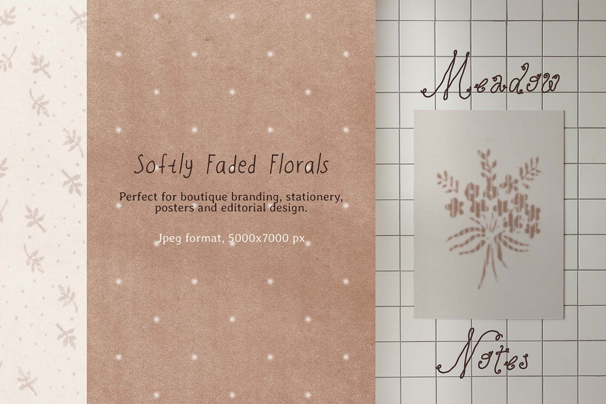 Meadow Notes Floral Backgrounds, a Background Graphic by DigARTbyHavroshka (Photo 5 of 10)