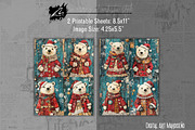 Cute Xmas Polar Bear Scrappapers, an Animal Illustration by Digital Art Mahdiseño (Thumbnail 7 of 10)