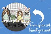 Dog Easter PNG, Happy Easter PNG, an Illustration by Canvas Craft (Thumbnail 2 of 6)