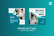 Medical Care Instagram Post, a Social Media Template by CavenArt (Thumbnail 2 of 5)