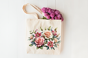 Watercolor Spring Flowers Clipart, a Decorative Illustration by ElenazlataArt (Thumbnail 5 of 6)