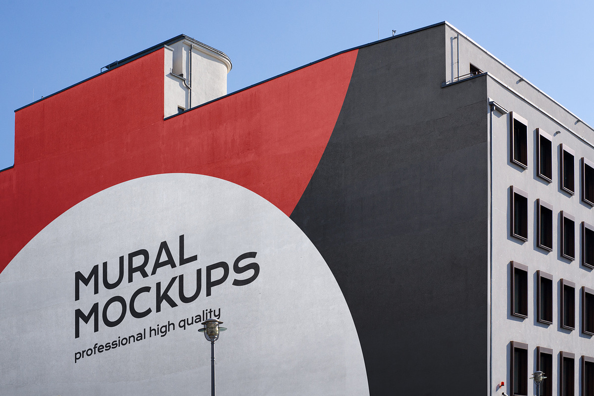 Street mural mockup bundle outdoor, an Advertising Mockup by FoundImages (Photo 4 of 42)