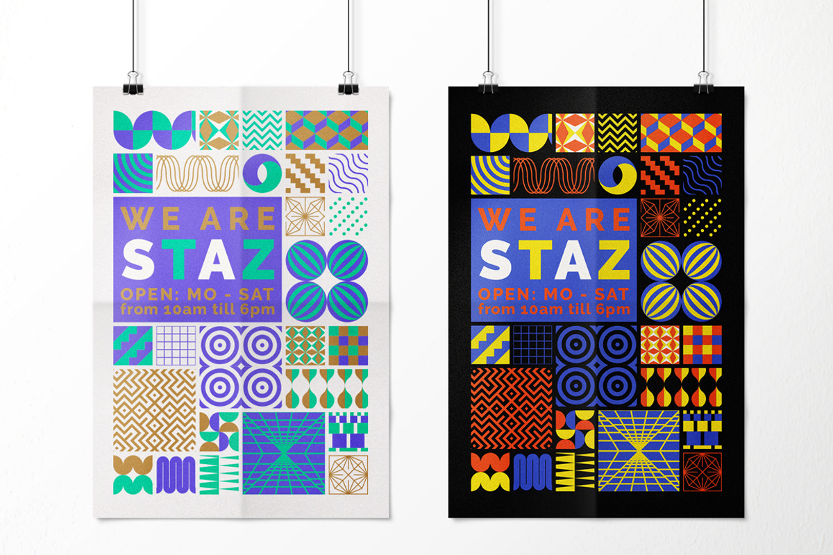 Geometric Fun - Patterns Bundle, a Pattern Graphic by kloroform