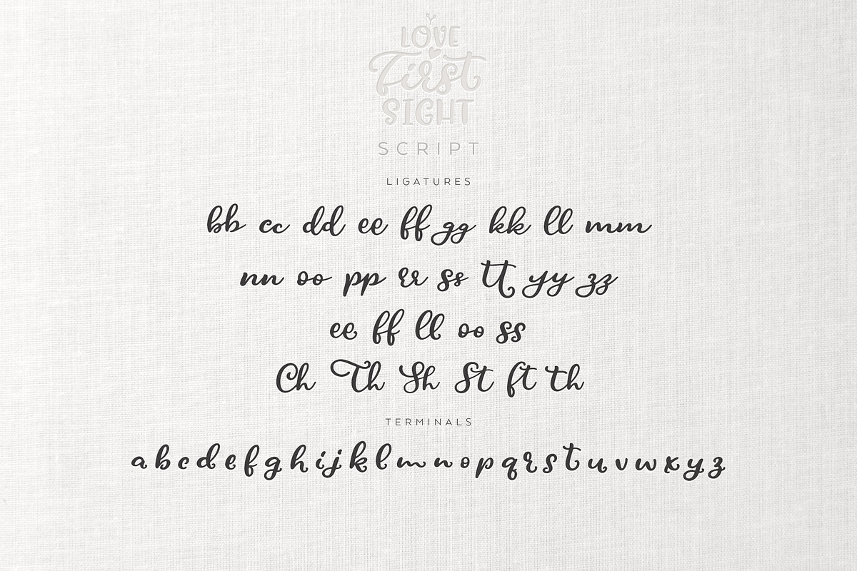 Love At First Sight Font Duo &Extras, a Sans Serif Font by Ayca Atalay (Photo 13 of 16)
