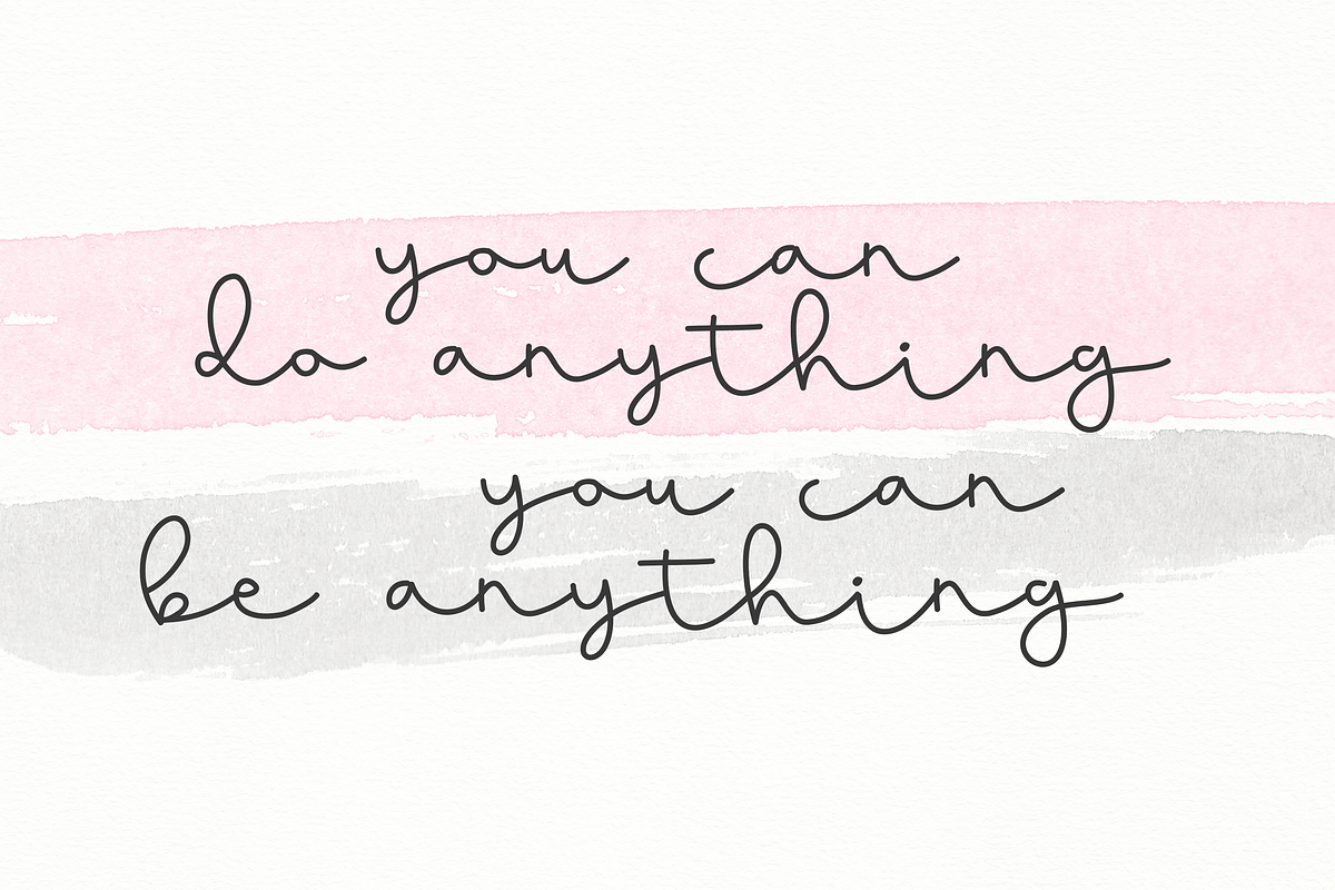 Blushed - Handwritten Script Font preview 5