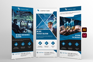 Corporate Business Roll-Up, a Stationery Template by Template Shop
