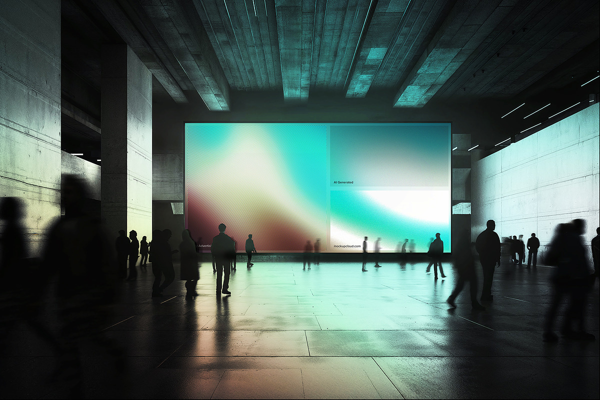 Digital Screen Advertising Mockup, an Advertising Mockup by Mockup Cloud (Photo 4 of 4)