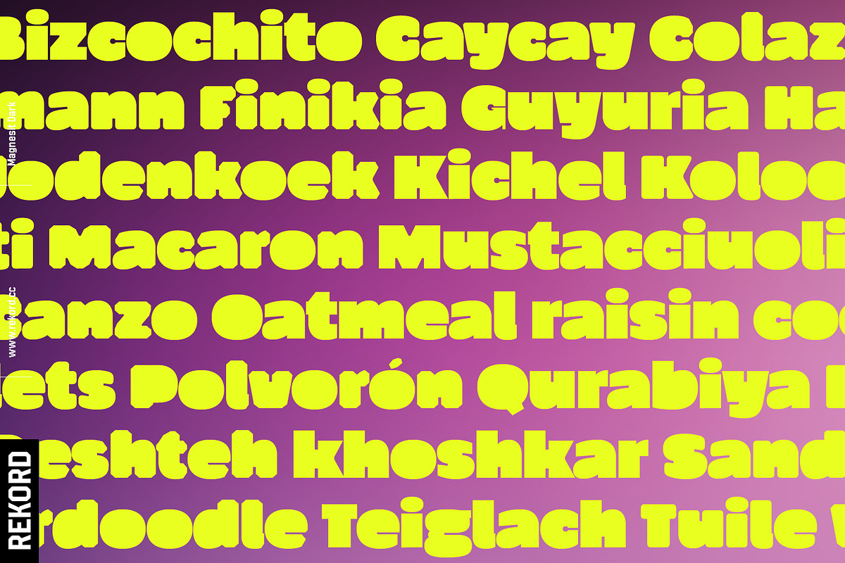 Magnesit Dark UltraBold Fonts, a Sans Serif Font by REKORD (Photo 5 of 11)