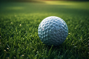 Golf ball stock image