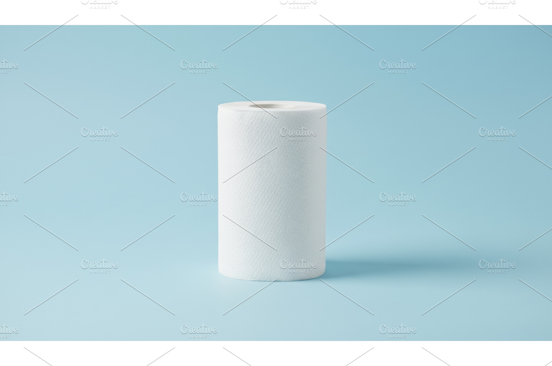 White paper towel roll on a clean, a Background Photo by Igor Tichonow