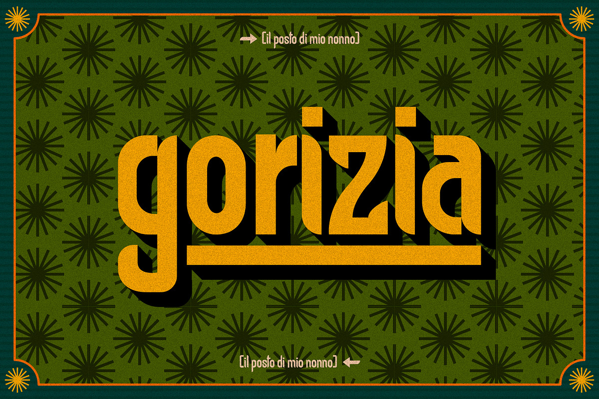 Gorizia font, a Sans Serif Font by CeciliaVecchiet (Photo 1 of 7)